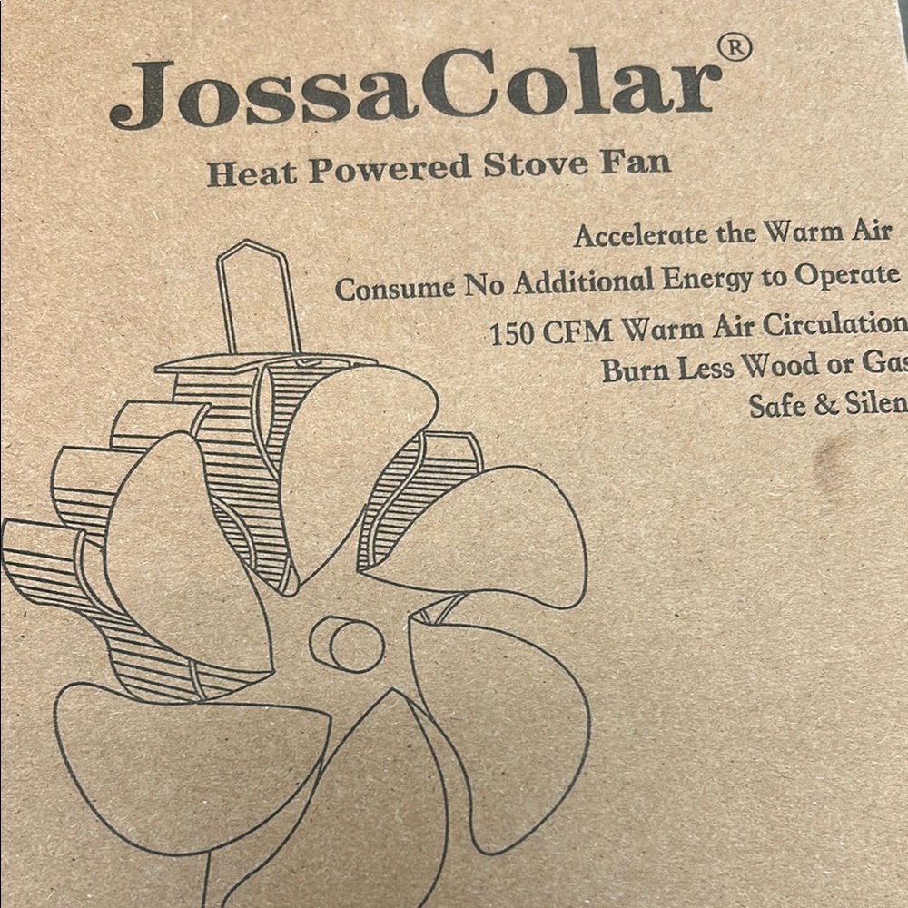 JossaColar Heat Powered Stove Fan